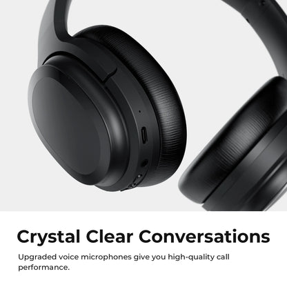 SE7 Active Noise Cancelling Headphones Wireless Bluetooth Headphones over Ear with Mic/Aptx, Comfortable Protein Earpads 30H Playtime, Foldable Headphones for Travel/Work - Dark Green